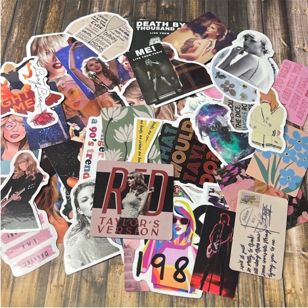 5for$10 Purple Aesthetic, Singer Taylor Swift 50Pc
Stickers Notebook Accessories